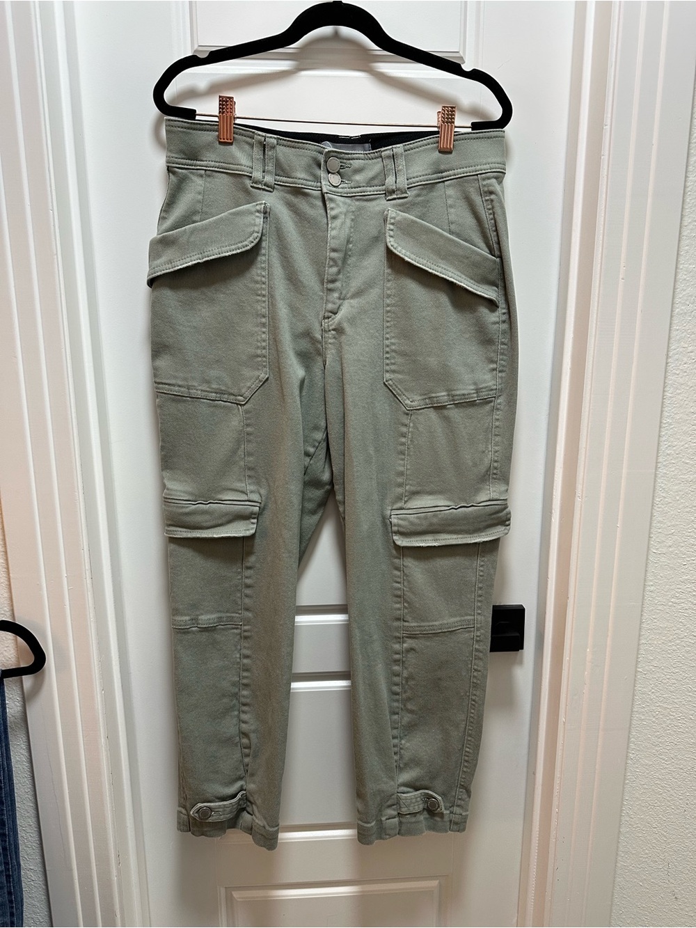 Wit & Wisdom Ab’Solution Cargo Utility Pants Sage Green Size 12